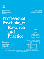 Cover of Research on Psychological Issues and Interventions for Military Personnel, Veterans, and Their Families (special issue of Professional Psychology: Research and Practice, December 2014)