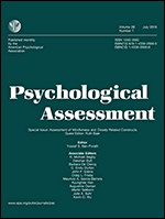 Cover of Assessment of Mindfulness and Closely Related Constructs (special issue of Psychological Assessment, July 2016)