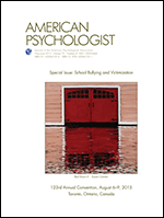 Cover of School Bullying and Victimization (special issue of American Psychologist, May–June 2015)