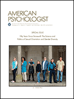 Cover of Fifty Years Since Stonewall (special issue of American Psychologist, November 2019)