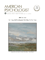 Cover of Rethinking Adult Development: New Ideas for New Times (special issue of American Psychologist, May-June 2020)