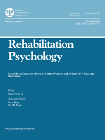 Cover of Caregivers of Service Members/Veterans and Civilians with Traumatic Brain Injury (special issue of Rehabilitation Psychology, November 2020)