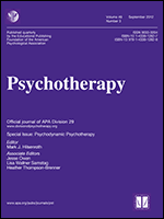 Cover of Psychodynamic Psychotherapy (special issue of Psychotherapy, September 2012)