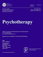Cover of Feedback in Group Psychotherapy (special issue of Psychotherapy, June 2018)