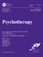 Cover of Addressing HIV in Psychotherapy (special issue of Psychotherapy, March 2020)