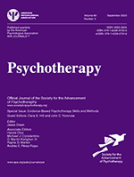 Cover of Evidence-Based Psychotherapy Skills and Methods