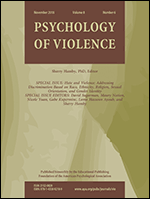 Cover of Hate and Violence (special issue of Psychology of Violence, November 2018)