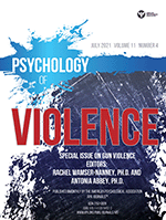 Cover of Gun Violence (special issue of Psychology of Violence, July 2021)