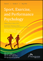Cover of Parenting in Sport (special issue of Sport, Exercise, and Performance Psychology, May 2016)