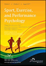 Cover of Concussion in Sport, Exercise, and Performance (special issue of Sport, Exercise, and Performance Psychology, August 2017)
