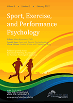 Cover of Sport and Exercise Psychophysiology (special issue of Sport, Exercise, and Performance Psychology, February 2019)