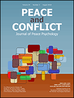 cover of Refugee Integration (special issue of Peace and Conflict, August 2018)