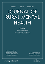 Cover of Rural Suicide (special issue of Journal of Rural Mental Health, October 2014)