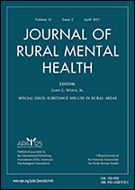 Cover of Substance Mis-Use in Rural Areas (special issue of Journal of Rural Mental Health, April 2017)