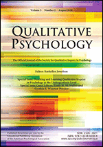 cover of Teaching and Learning Qualitative Inquiry in Psychology at the Undergraduate Level (special issue of Qualitative Psychology, August 2018)