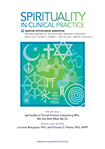 Cover of Spirituality in Clinical Practice March 2024