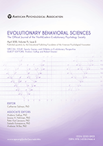 Cover of Special Issue on Sports, Games, and Athletics in Evolutionary Perspective (special issue of Evolutionary Behavioral Sciences, April 2021)