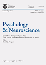 Cover of Neuropsychology of Aging (special issue of Psychology & Neuroscience, June 2019)