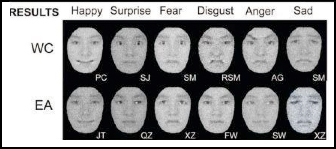 Gráfico de expresión facial