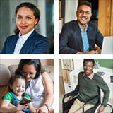 collage of multicultural people
