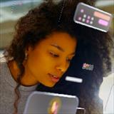 young women working with technology
