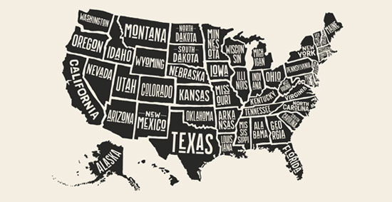 Map of the united states 
