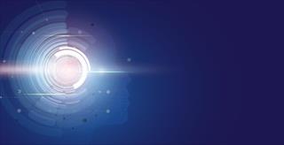 Abstract illustration of face profile