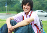 Student on campus