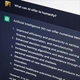 Image of a computer screen describing artificial intelligence