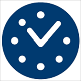 Icon symbolizing a clock.
