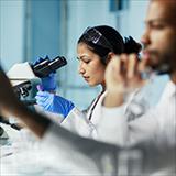Scientists working in lab