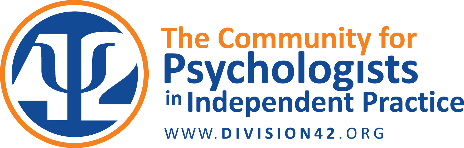 The Community for Psychologists in Independent Practice logo. www.division42.org