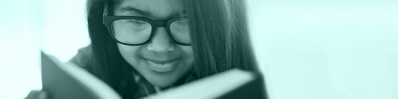 Young girl reading