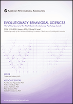 Cover of Evolutionary Behavioral Sciences (medium)