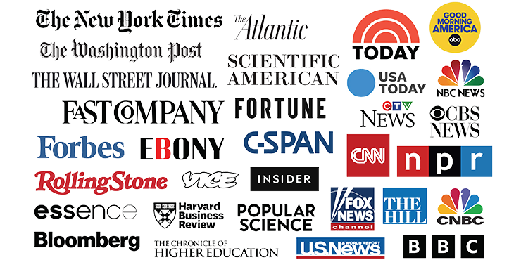 Montage of logos of media outlets