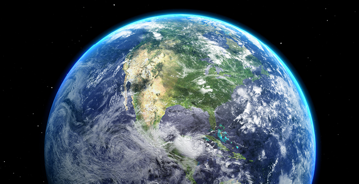 Photograph of Earth taken from space