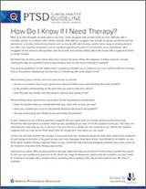 How do I know if I need therapy?