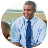 Close-up of man smiling