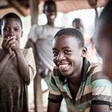 Young man smiling
