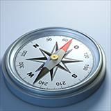 photo of a compass
