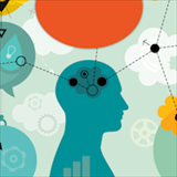 Illustration of human thinking process