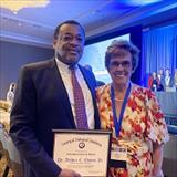 Arthur C. Evans Jr., PhD, receiving his Society of Biological Psychiatry’s Humanitarian Award