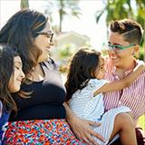 Lesbian couple with two elementary school-aged children.
