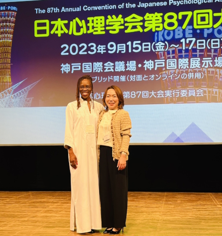APA president Thema Bryant at the Japanese Psychological Association convention 