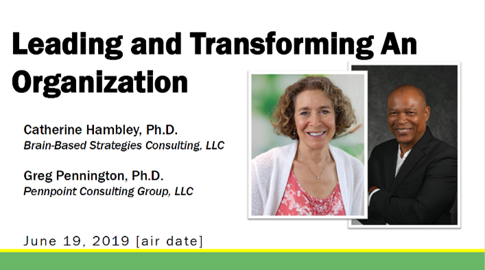 Leading and transforming an organization