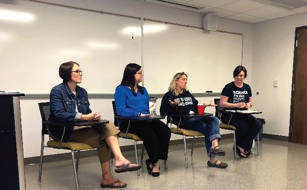 Four University of Mary Washington (VA) faculty from the Department of Psychological Science providing insightful input on graduate school.
