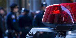 police car at crime scene