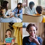 collage of photos depicting aspects of mental health