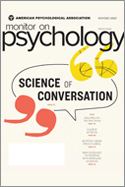 Cover of the Monitor on Psychology magazine