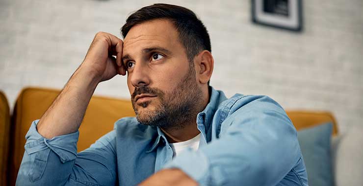 Man in deep thought